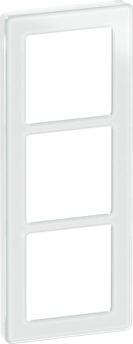 LK FUGA PURE designramme glas 3 modul hvid - 1
