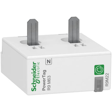 Energisensor Resi PowerTag 1PN med N i højre side ved top montage direkte måling op til 63A - 1