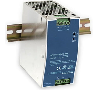 Strømforsyning for DIN-skinne 240W AC100V~240V48 V/5 A EDP-240-48 - 1