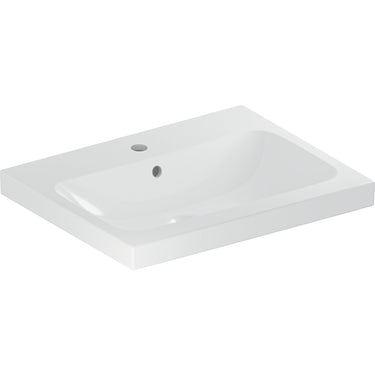 Geberit iCon Light håndvask 600 x 480 mm hvid porcelæn KeraTect - 1