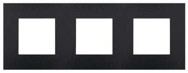 Ramme 3-modul Pure Bakelite piano black - 1