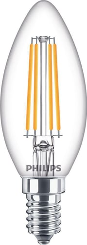 Philips CorePro LED Kerte 6,5W (60W) B35 E14 827 Klar Glas - 1