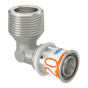 Uponor S-Press PLUS presvinkel 90° muffe/nippel 20 mm x 3/4" - 1