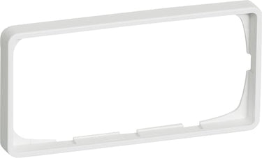 FUGA ramme Baseline 50 2 modul vandret til 2 modul indsats hvid - 1
