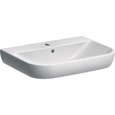 Geberit Smyle håndvask 650x170x480mm t/møbel/bolt hvid porcelæn KeraTect - 1