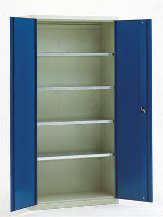 Blika materialeskab MS-1 med 4 hylder d:600 mm RAL 7035-5017 - 1