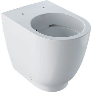 Geberit Acanto gulvståede toiletskål 350x425x510mm forhøjet back to wall Rimfree hvid - 1