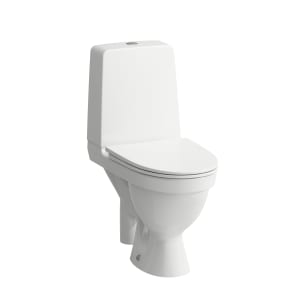 LAUFEN KOMPAs toilet LCC porcelæn 650x360x850mm åben S-lås hvid - 1