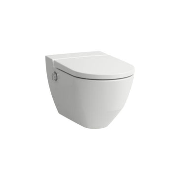 LAUFEN CLEANET NAVIA hængetoiletskål m/sæde LCC 580x370x380mm t/indb.cist hvid - 1