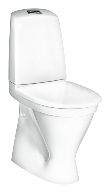 Gustavsberg Nautic 1546HF toilet 2/4 L høj model skjult S-lås med åben skyllerand - 1