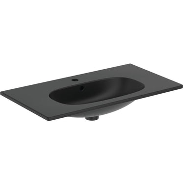 Ideal Standard Tesi håndvask 825 mm t/underskab mat sort - 1