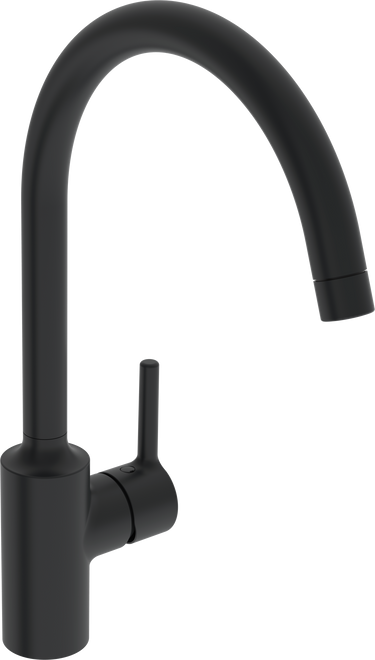 Oras Optima køkkenarmatur et-grebs 247mm mat sort - 1