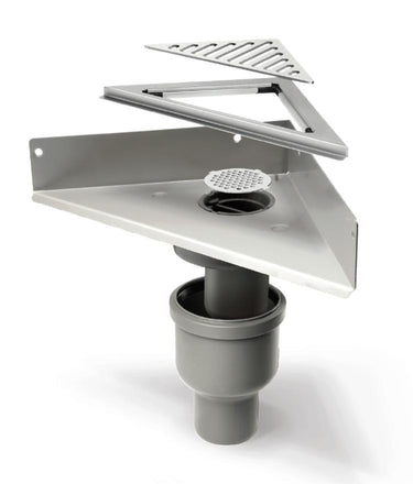 Unidrain ClassicLine afløbssystem 1004 sampak hjørne model - 1