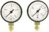 Glycerinfyldte manometer