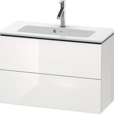 Duravit L-Cube vaskeskab 82 x 39 cm hvid højglans 2 skuffer - 1