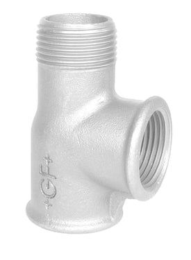 Tee galvaniseret muffe/muffe/nippel 3/4 - 1
