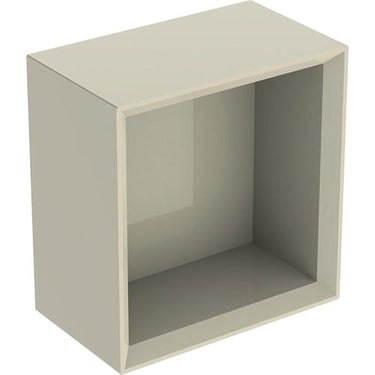 Geberit Icon vægskab 225 x 132 x 235 mm sandgrå højkomprimeret trelags-spånplade lakeret blankpoleret - 1