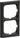 FUGA ramme Softline 63 2 modul koksgrå - 1