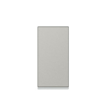 Mosaic fjedertrykkontakt 1 polet 6A 1M aluminium - 1