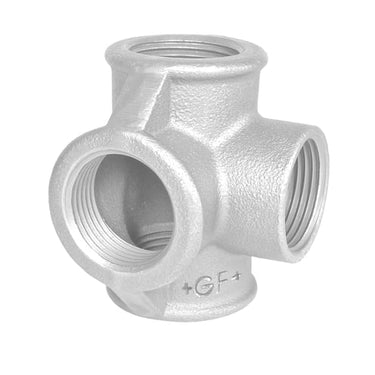 Tee galvaniseret sideudløb 1/2 - 1