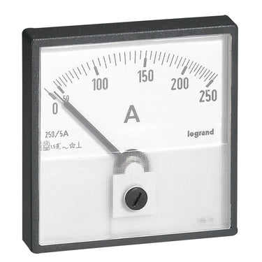 Amperemeter analog u/måleskive med værdier 0-2000A lågemontage - 1