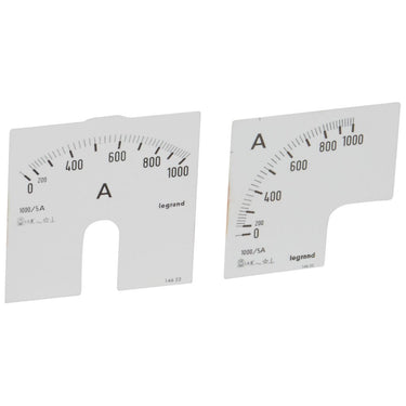 Måleskive for analogmåler 014600/01 med aflæsningværdi 0-1000A - 1