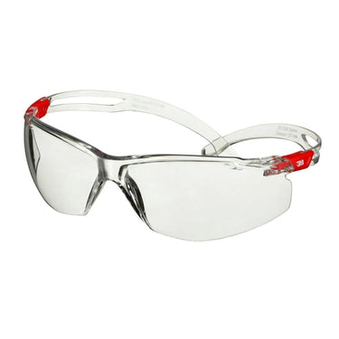 3M SecureFit 500 beskyttelsesbrille klar og rød Scotchgard klar linse - 1