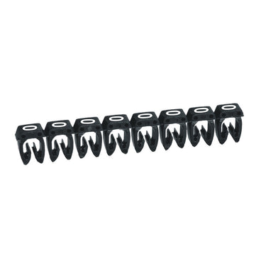 Legrand ledningsmærke CAB3 38100 0.15-0.5 MM² mærke 0 sort P1000 - 1