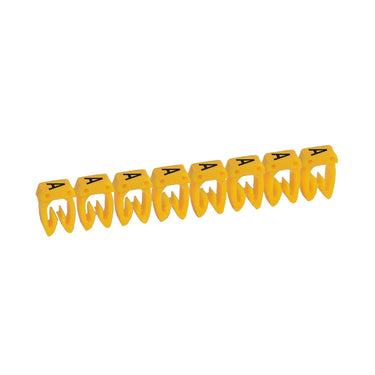 Legrand ledningsmærke CAB3 38110 0,15-0,5MM² mærke A gul P300 - 1
