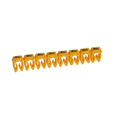 Legrand ledningsmærke CAB3 38234  4-6MM² mærke 4 gul P800 - 1