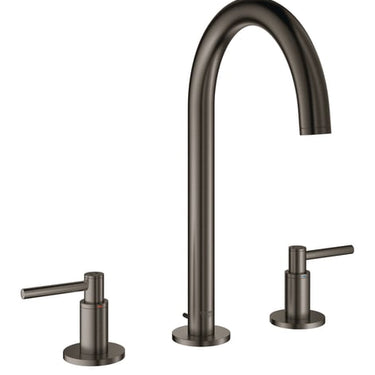 GROHE Atrio håndvaskarmatur 3-h L med bundventil grafit - 1
