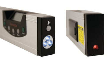 Digital vaterpas 600 mm/0,05° med +-laser- og LED lys - 1