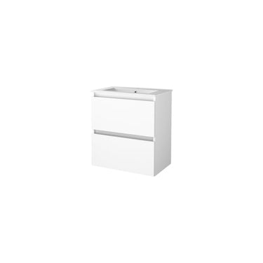 Sanibell Basicline grebsfri møbelsæt 60x39cm hvid højglans - 1
