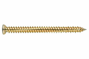 7,5X132 Ø6 montageskrue undersænket hoved gul galvaniseret - 1