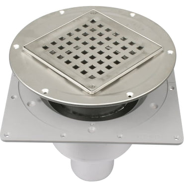 BLÜCHER afløb Square til svalehaleplader Ø75/145x145mm justerbart - 1