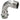 Sanpress Inox overgangsbøjning 90° muffe/nippel 18 mm x 3/4" rustfrit stål - 1