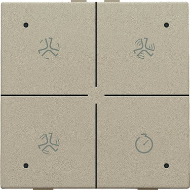 Ventilationstryk med LED champagne coated NHC - 1
