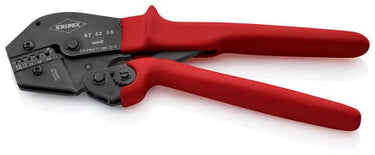 Knipex krympetang 250 mm med  i-og uisolerede kabeltyller 0,25x6,0mm² AWG23-10 og 5 bakker - 1