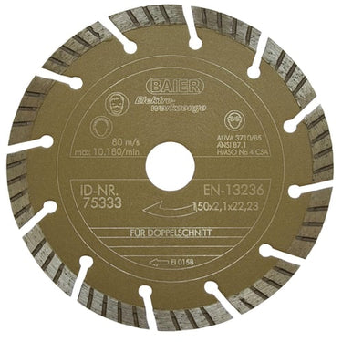 Diamantskive Ø 150 mm guld - 1