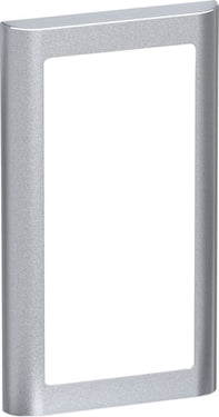 LK FUGA SOFT designramme for 2-modul indsats lodret stålmetallic - 1