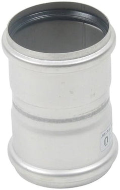 BLÜCHER dobbeltmuffe 75 mm rustfri - 1