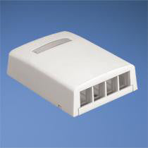 Vægboks NetKey 4 port hvid - 1