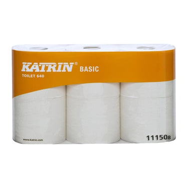 Katrin Basic Toiletpapir 640 1 lag 1 karton=42 ruller - 1