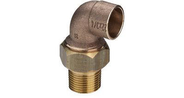 Viega overgangsforskruning muffe/nippel 15 mm x  1/2" rødgods - 1