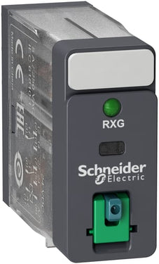 RXG stikbensrelæ med testknap og LED 2 C/O 5A og 24VDC - 1