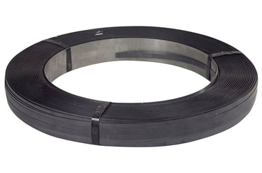 Stålbånd S-flex 19x0,50mm ca 700m/rul sort kerne: Ø406mm - 1