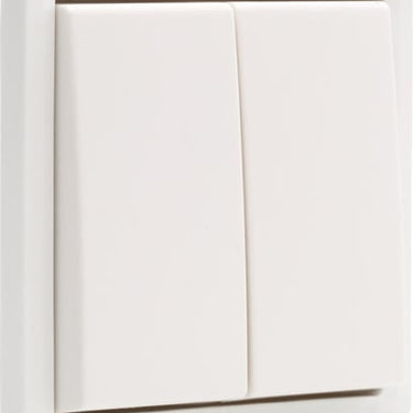 Fjedertryk dobbelt IP55 hvid - 1