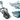 Makita 18V Trillebør DCU180Z solo m/2 stk. drejbar baghjul 2 stk. bag benstøtter men uden ramme kar lader og batteri kulfri - 1