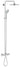 GROHE Euphoria 260 brusesystem med termostat kar/brus krom - 1