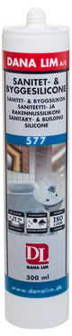 Sanitet & Byggesilicone 577 Hvid 300 ml. - 1